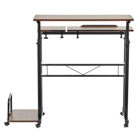 Купить Стол многофункциональный Shuttle 80х58х80-130см, темное дерево, чёрный по низкой цене