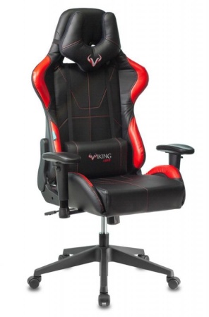 Кресло игровое Zombie VIKING 5 AERO черный/красный искусственная кожа с подголов. крестовина пластик