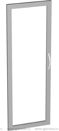Дверь стеклянная в алюминиевой рамке S-60