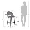 Купить Стул полубарный Leo кофейный по выгодной цене для кафе, ресторанов и кухни