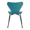 Купить Стул Seven голубой с чёрными ножками по низкой цене