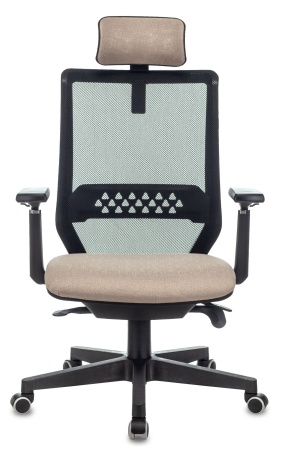 Купить Кресло руководителя Бюрократ EXPERT черный TW-01 сиденье бежевый 38-402 сетка/ткань с подголов. крестовина пластик по низкой цене