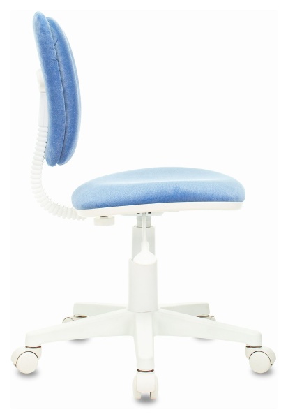 Купить Кресло детское Бюрократ CH-W204NX голубой Velvet 86 крестов. пластик белый пластик белый по низкой цене Кресло детское Бюрократ CH-W204NX голубой Velvet 86 крестов. пластик белый пластик белый | Купить в КупиКресла.ру