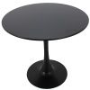 Купить Стол Tulip диам. 90см, черный по низкой цене