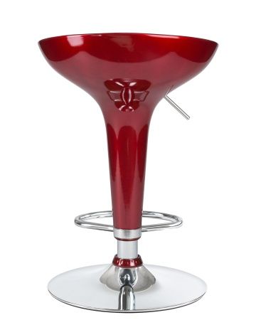 Стул барный BOMBA (бордовый металлик)