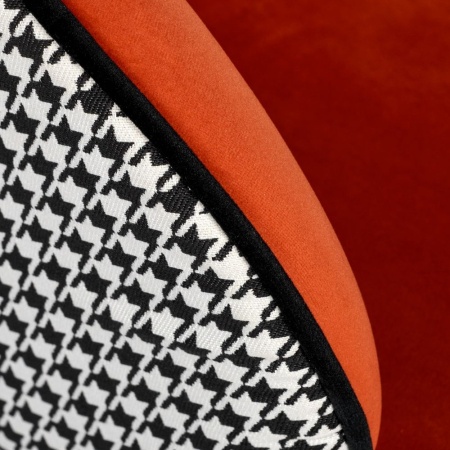 Купить Стул Paola оранжевый с жаккардом по низкой цене Купить Стул Paola оранжевый с жаккардом в интернет-магазине КупиКресла.ру