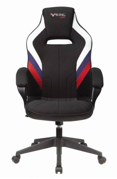Кресло игровое Zombie VIKING 3 AERO белый/синий/красный сиденье черный искусст.кожа/ткань крестовина пластик | Купить в КупиКресла.ру