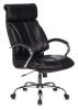 Кресло руководителя Бюрократ T-9904NSL черный Leather Venge Black искусственная кожа крестовина металл хром