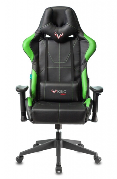 Кресло игровое Zombie VIKING 5 AERO черный/салатовый искусственная кожа с подголов. крестовина пластик | Купить в КупиКресла.ру