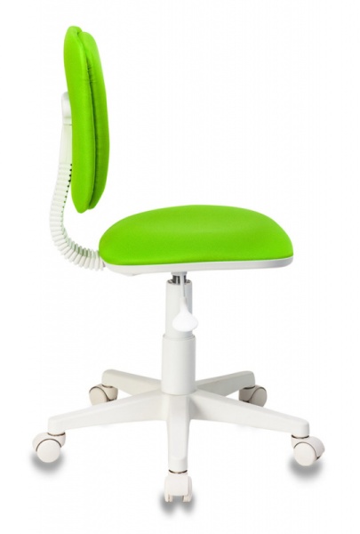 Купить Кресло детское Бюрократ CH-W204NX салатовый 15-118 крестовина пластик пластик белый по низкой цене Кресло детское Бюрократ CH-W204NX салатовый 15-118 крестовина пластик пластик белый | Купить в КупиКресла.ру