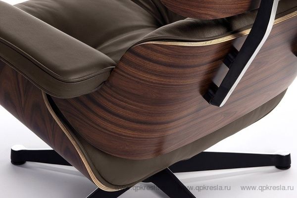 Кресло Eames (Эймс) Lounge & Ottoman коричневый/палисандр Кресло Eames (Эймс) Lounge & Ottoman коричневый/палисандр