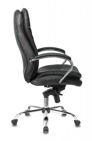 Кресло руководителя Бюрократ T-9950 черный кожа крестовина металл хром | Купить в КупиКресла.ру
