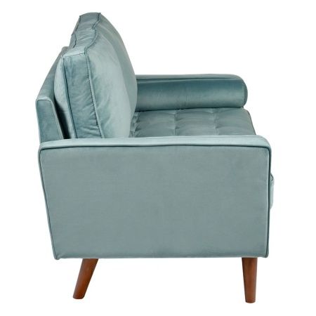 Купить Диван Scott двухместный серо-голубой по низкой цене