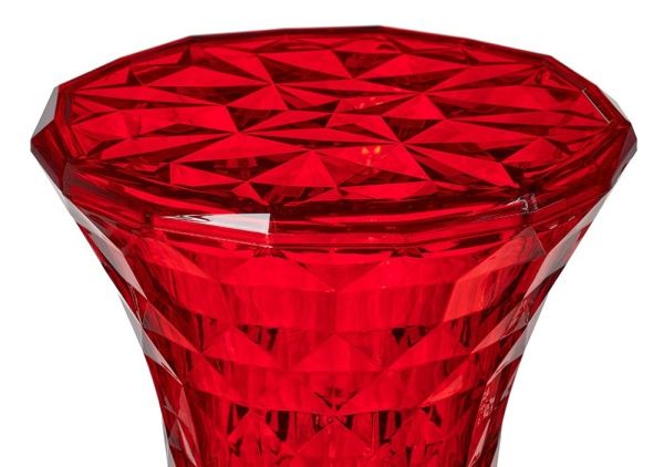 Купить Стул-пуф Stone прозрачный красный по низкой цене Купить Стул-пуф Stone прозрачный красный по низкой цене