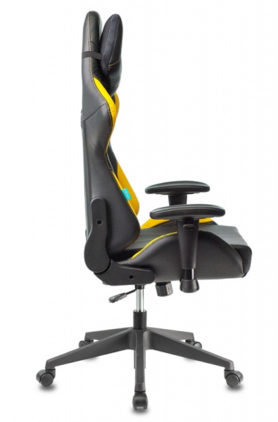 Кресло игровое Zombie VIKING 5 AERO черный/желтый искусственная кожа с подголов. крестовина пластик | Купить в КупиКресла.ру