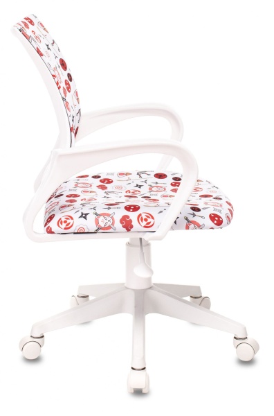 Кресло детское Бюрократ KD-W4 белый аниме крестов. пластик пластик белый Кресло детское Бюрократ KD-W4 белый аниме крестов. пластик пластик белый