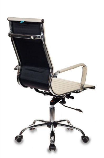 Кресло руководителя Бюрократ CH-883 слоновая кость эко.кожа крестовина металл хром