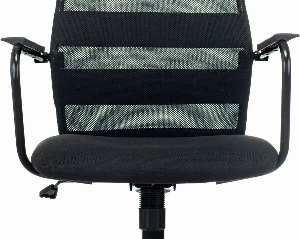 Кресло Бюрократ KB-5M черный TW-01 3C11 сетка/ткань с подголов. крестов. металл черный