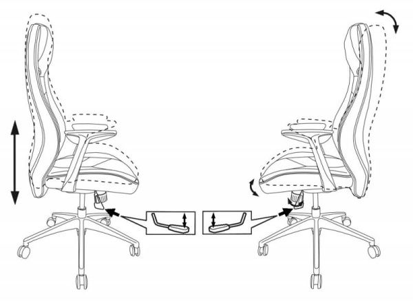 Кресло руководителя Бюрократ _Zen черный кожа крестовина алюминий | Купить в КупиКресла.ру