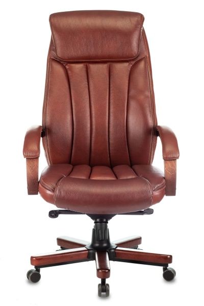 Купить Кресло руководителя Бюрократ T-9922WALNUT светло-коричневый Leather Eichel кожа крестовина металл/дерево по низкой цене Кресло руководителя Бюрократ T-9922WALNUT светло-коричневый Leather Eichel кожа крестовина металл/дерево | Купить в КупиКресла.ру