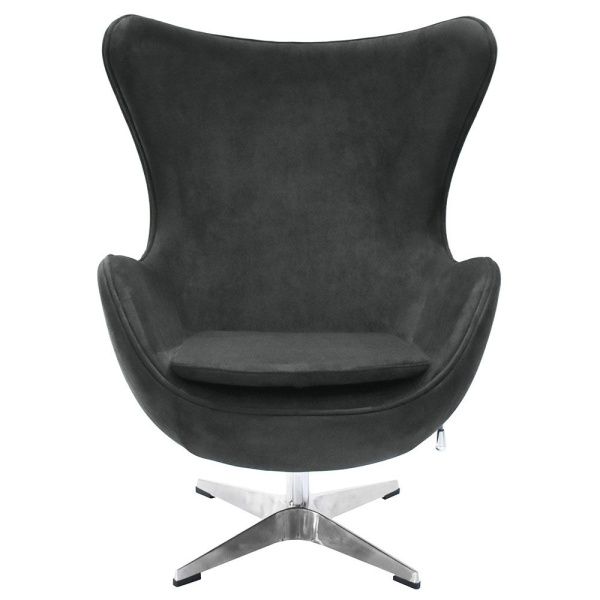 Купить Кресло EGG CHAIR графит, искусственная замша по низкой цене