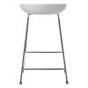 Купить Стул полубарный Neo белый с хромированными ножками по выгодной цене для кафе, ресторанов и кухни
