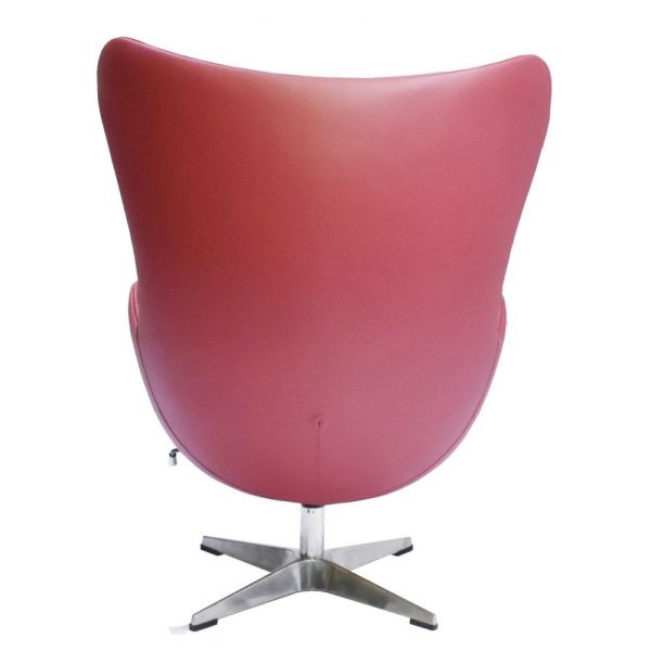 Купить Кресло EGG CHAIR красный, натуральная кожа по низкой цене