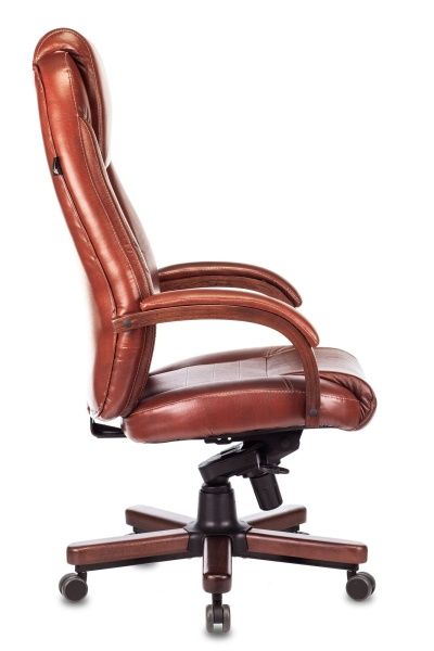 Купить Кресло руководителя Бюрократ T-9923WALNUT светло-коричневый Leather Eichel кожа крестовина металл/дерево по низкой цене Кресло руководителя Бюрократ T-9923WALNUT светло-коричневый Leather Eichel кожа крестовина металл/дерево | Купить в КупиКресла.ру