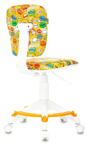 Кресло детское Бюрократ CH-W204/F оранжевый бэнг крестов. пластик подст.для ног пластик белый Кресло детское Бюрократ CH-W204/F оранжевый бэнг крестов. пластик подст.для ног пластик белый