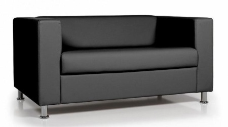 2х местный диван Аполло Экокожа Черный