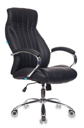 Кресло руководителя Бюрократ CH-S870 черный искусственная кожа крестовина металл хром (Искусственная кожа Черный)