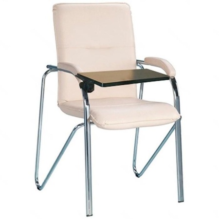 Офисный стул Samba Soft T PLAST (Самба софт со столиком) Nowystyl (Искусственная кожа V 18 кремовый)