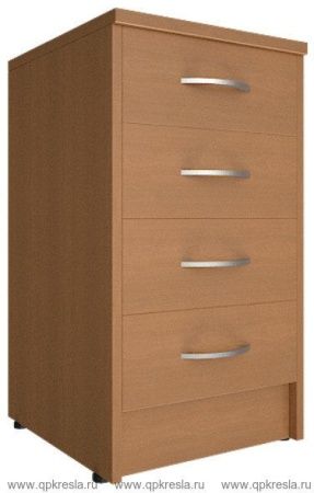 Тумба приставная (4 ящика, с замком) А.ТП-4