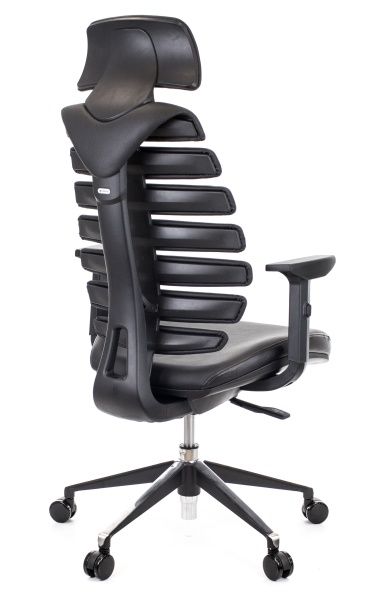 Кресло Everprof Ergo Black кожа черный