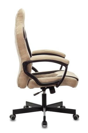 Кресла для геймеров - Кресло игровое Zombie VIKING 6 KNIGHT Fabric бежевый с подголов. крестовина металл