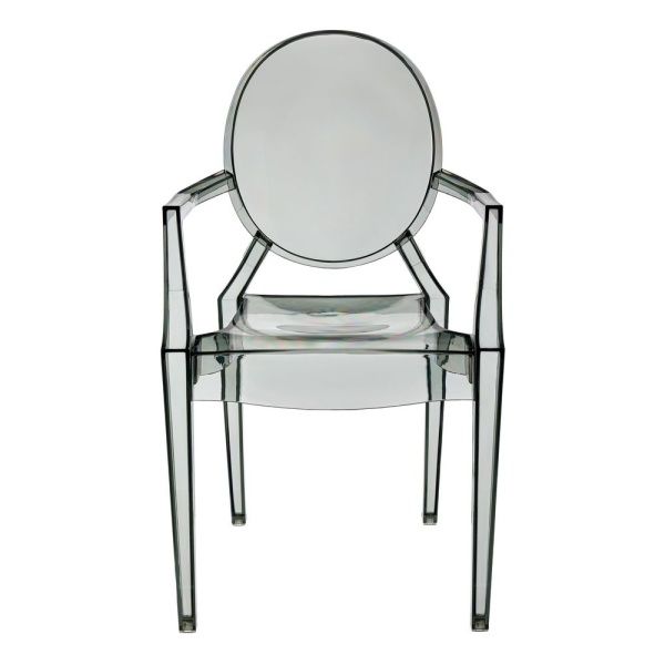 Купить Стул Louis Ghost прозрачный серый по низкой цене Купить Стул Louis Ghost прозрачный серый по низкой цене