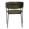Купить Стул Turin зеленый с чёрными ножками по низкой цене