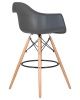 Купить Стул барный DAW BAR (ножки светлый бук, цвет серый) по выгодной цене для кафе, ресторанов и кухни