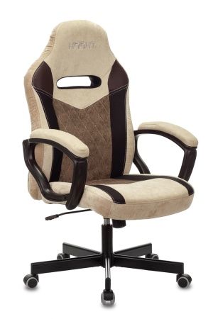 Кресла для геймеров - Кресло игровое Zombie VIKING 6 KNIGHT Fabric бежевый с подголов. крестовина металл