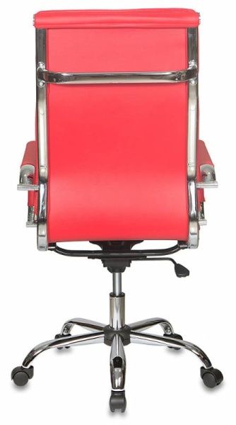 Кресло руководителя Бюрократ CH-993 красный эко.кожа крестовина металл хром | Купить в КупиКресла.ру