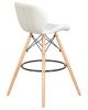 Купить Стул барный BUTTERFLY BAR (ножки светлый бук, цвет белый) по выгодной цене для кафе, ресторанов и кухни