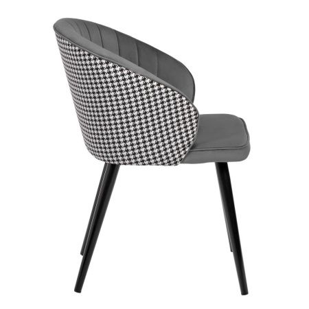 Купить Стул Paola тёмно-серый с жаккардом в интернет-магазине КупиКресла.ру