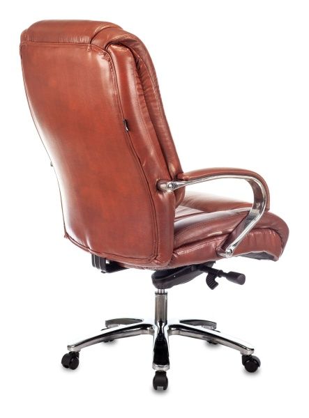 Купить Кресло руководителя Бюрократ T-9925SL светло-коричневый Leather Eichel кожа крестовина металл хром по низкой цене Кресло руководителя Бюрократ T-9925SL светло-коричневый Leather Eichel кожа крестовина металл хром | Купить в КупиКресла.ру