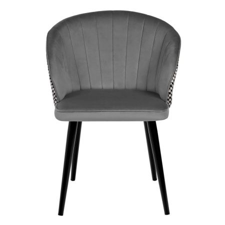 Купить Стул Paola тёмно-серый с жаккардом в интернет-магазине КупиКресла.ру