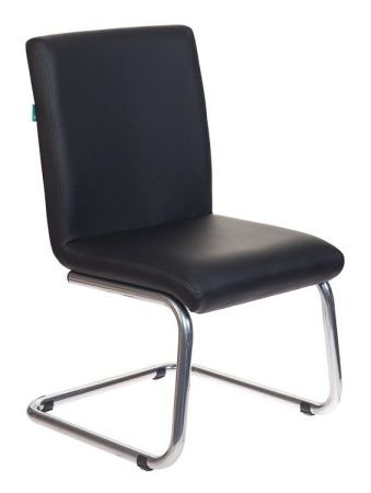 Кресло Бюрократ CH-250-V черный эко.кожа полозья металл хром