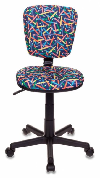 Купить Кресло детское Бюрократ CH-204NX синий карандаши крестовина пластик по низкой цене Кресло детское Бюрократ CH-204NX синий карандаши крестовина пластик | Купить в КупиКресла.ру