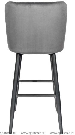 Барный стул Ститч Велюр Серый