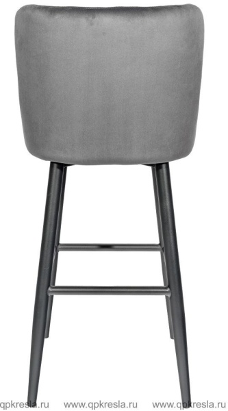 Барный стул Ститч Велюр Серый