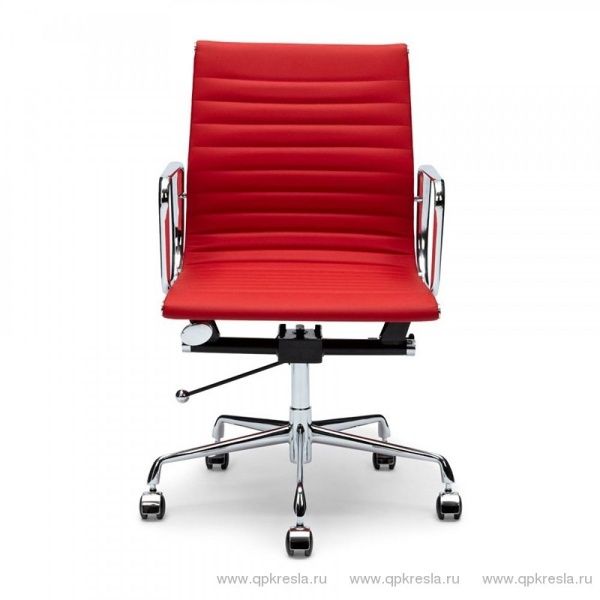 Кресло Eames (Эймс) Ribbed красное