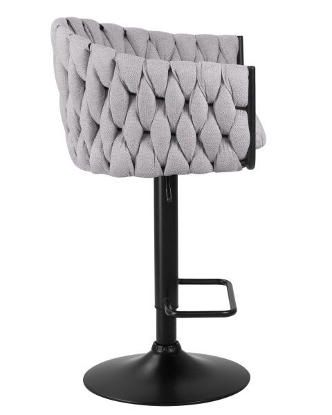 Стул барный LEON (серая ткань (LAR 275-17)) для кафе, ресторанов и кухни